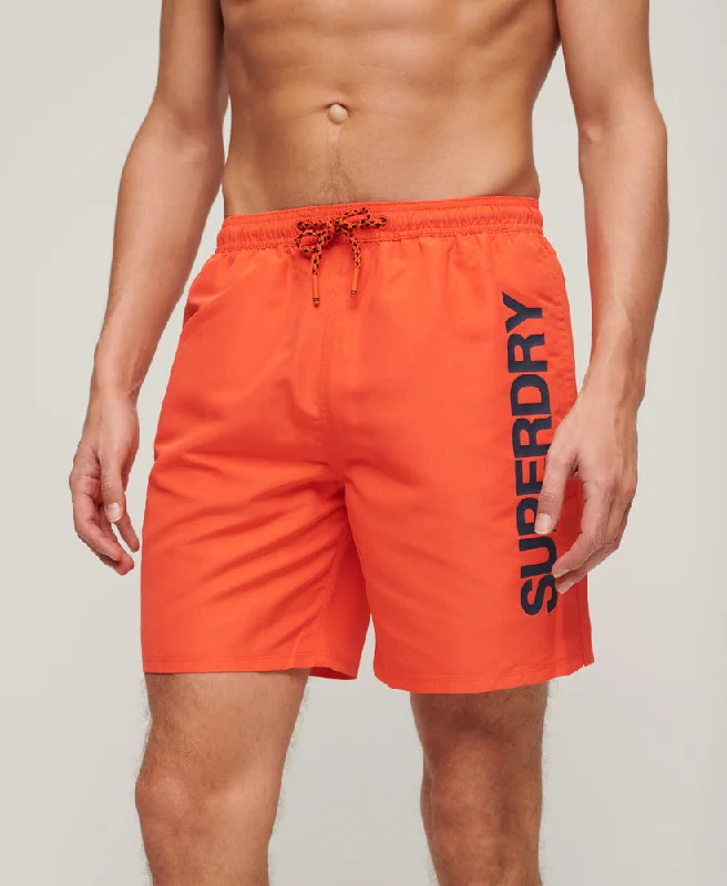 Sport Graphic Swim Shorts | Cherry Tomato Red